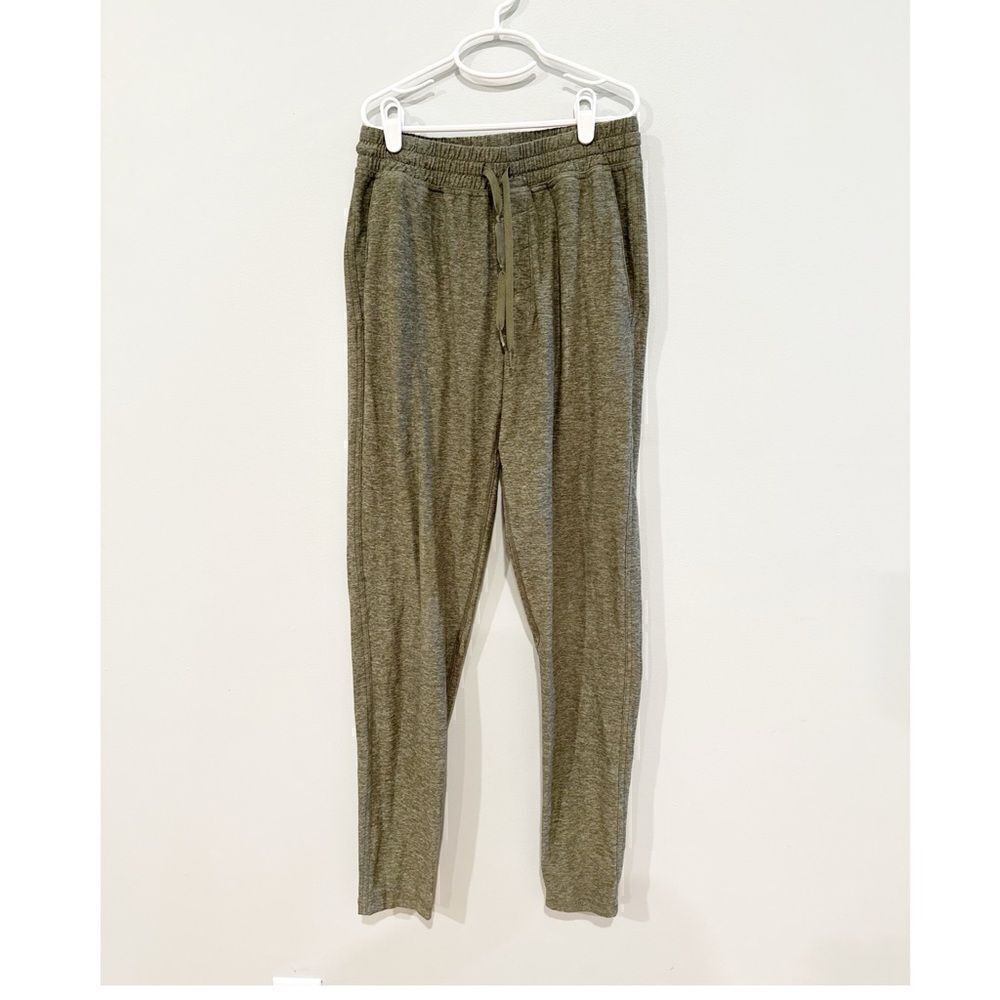 Outdoor voices all day cloud knit straight leg sweatpants green
